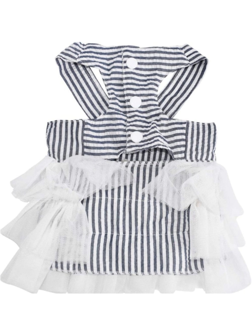 NEW Pet Cat Dog Dress Bowknot Striped Tutu Fancy Dress Breed Dogs L